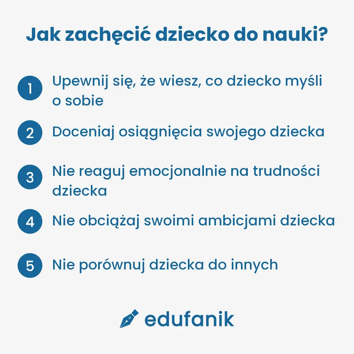 Jak zachęcić dziecko do nauki, sposoby od 1 do 5